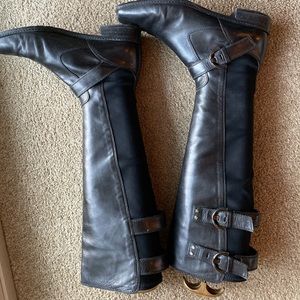 Stuart Weizman tall stretch riding boots.